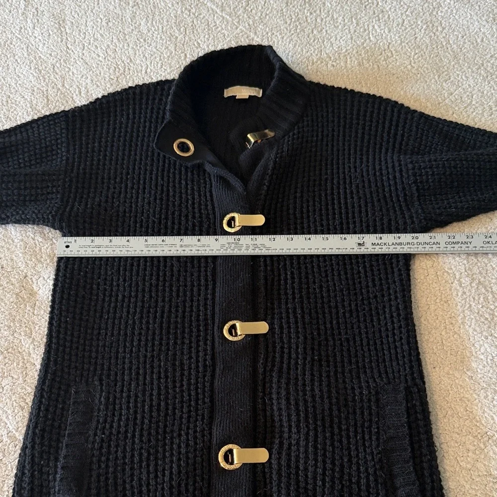 Michael Kors Black Cardigan with Gold Accents Medium